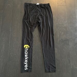Iowa Hawkeye leggings - soft stretchy cotton feel. Poly/spandex mix. Great cond!